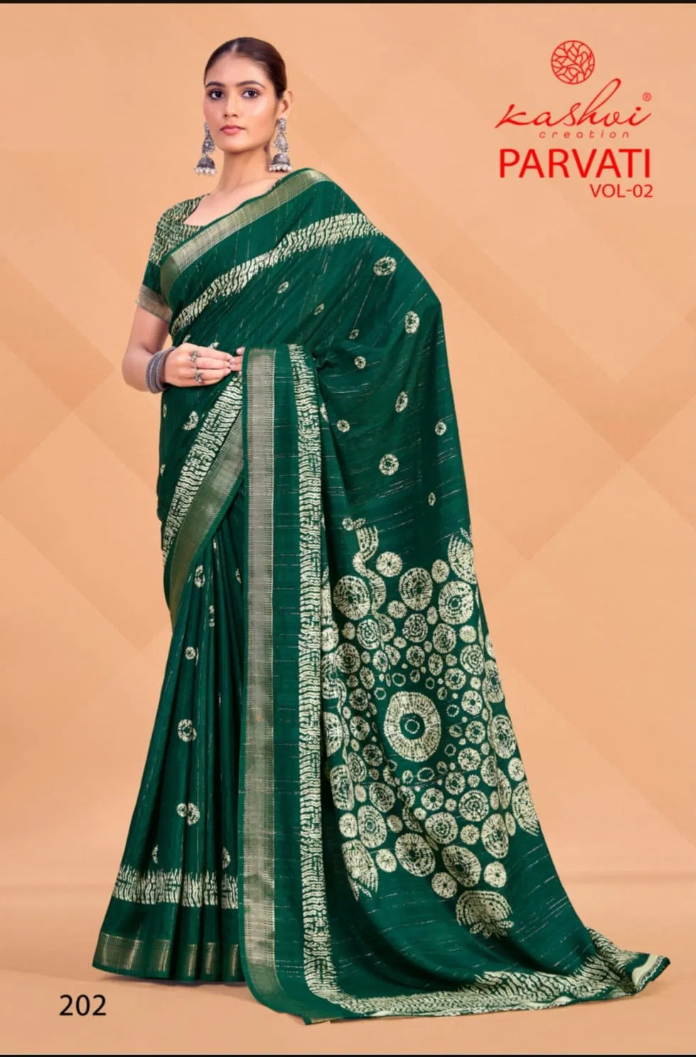 Parvati Vol 2 By Kashvi Jacquard Daily Wear Saree Suppliers In Mumbai